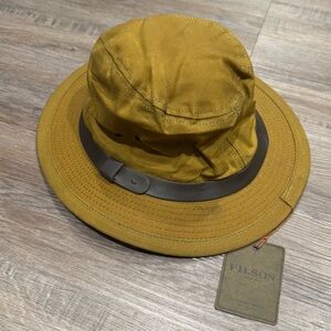 Filson Tin Cloth Packer Hat in Dark Tan